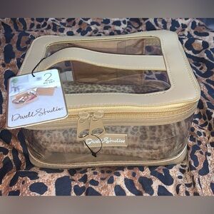 NWT. Tan and Clear Women Bag Set